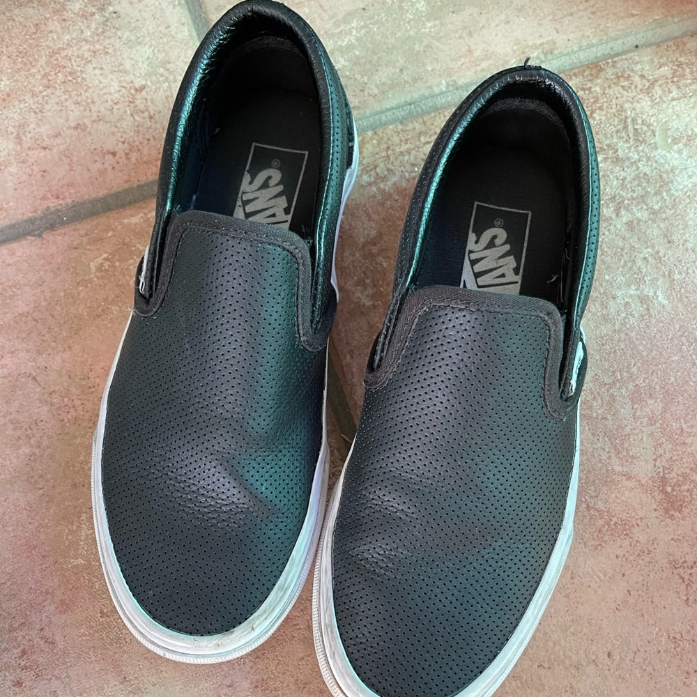 Black slip on vans. Great condition, just need to be washed